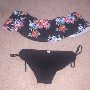 Off the Shoulder Bikini Top and Bottom